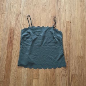Scalloped tank top